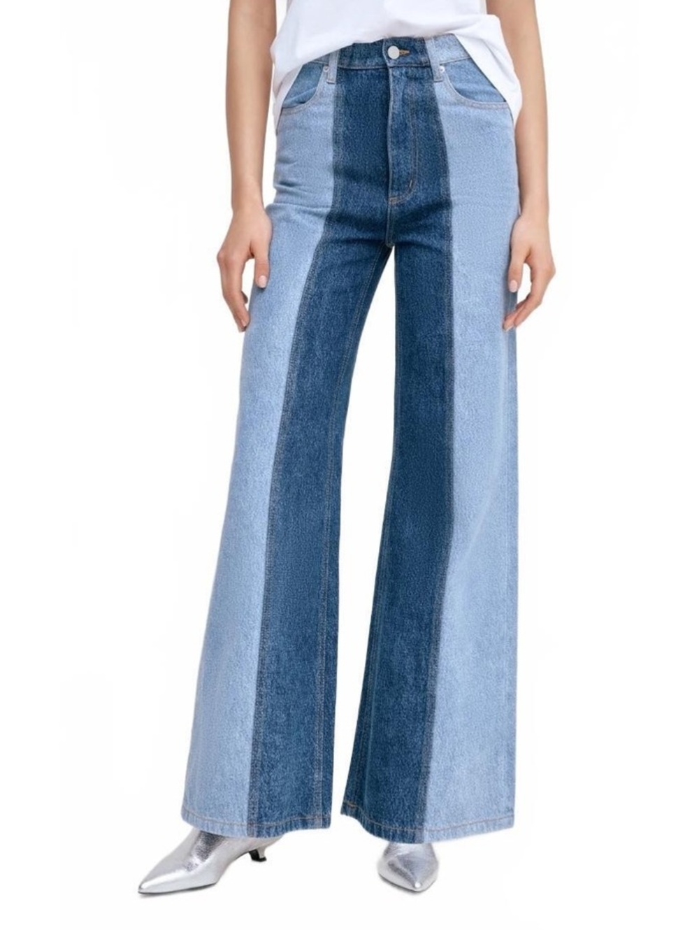 Marcella NY Christina 2-tone wide leg jeans 28